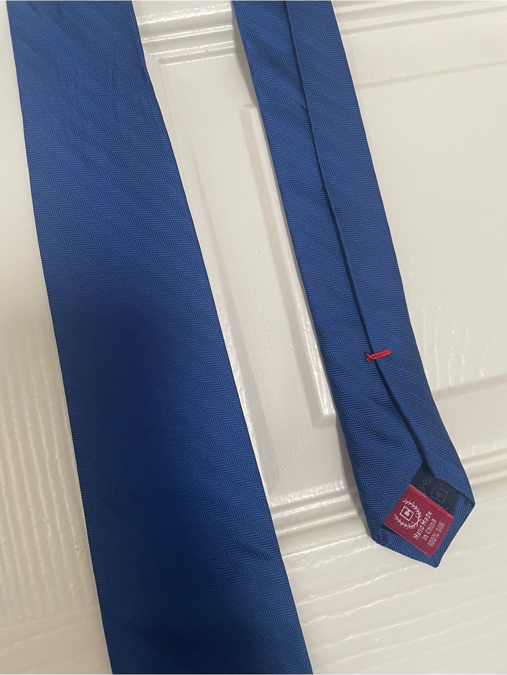👔 Chaps Solid Royal Blue Men's Tie 👔 - Picture 2 of 4